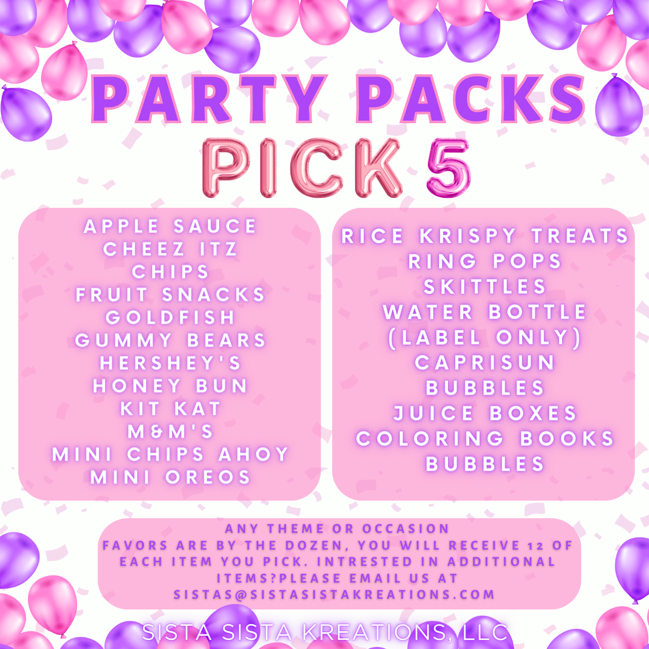 PICK 5 PARTY PACK