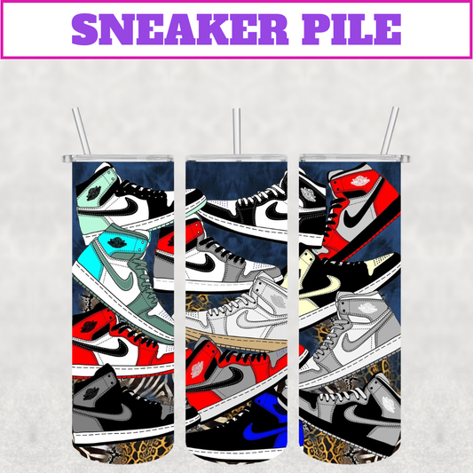 Sneaker Pile Stainless Steel Tumbler