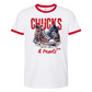 The “Chucks & Pearls”Red Writing Tee