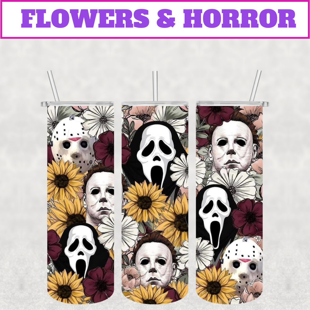 Flowers & Horror Stainless Steel Tumbler