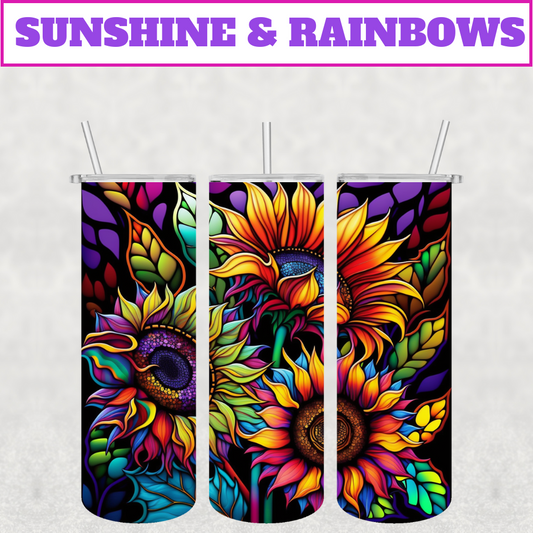 Sunshine & Rainbows Stainless Steel Tumbler