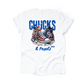 The “Chucks & Pearls” Blue Writing Tee