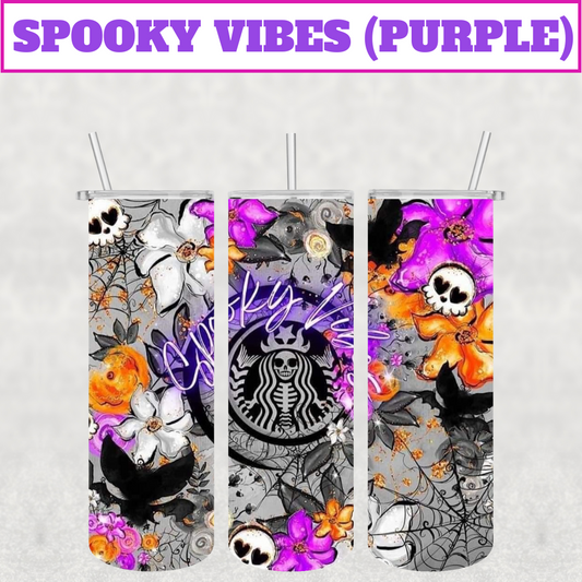 Spooky Vibes Stainless Steel Tumbler