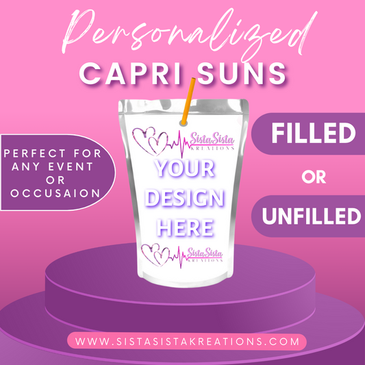 Personalized CapriSun Party Favor
