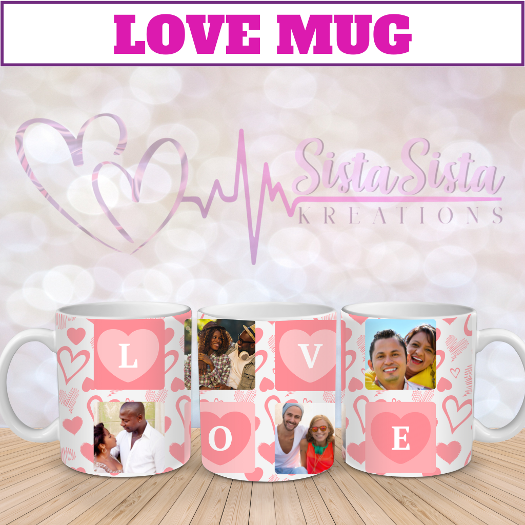 The "Love Mug" Personalized Coffee Mug add 4 Photos