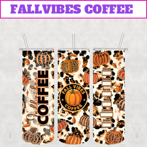 The Fallvibes Pumpkin Stainless Steel Tumbler