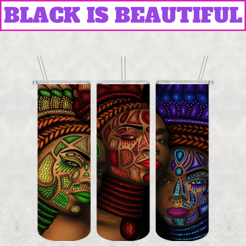 The Black is Beautiful Stainless Steel Tumbler