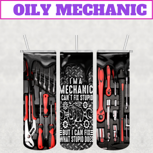 The Oily Mechanic Stainless Steel Tumbler