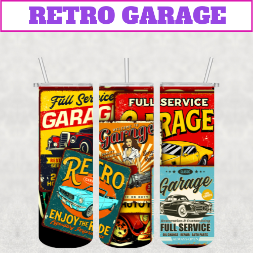 The Retro Garage Stainless Steel Tumbler