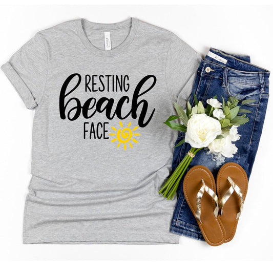 The “Resting BEACH face!” Tee - Sista Sista Kreations 